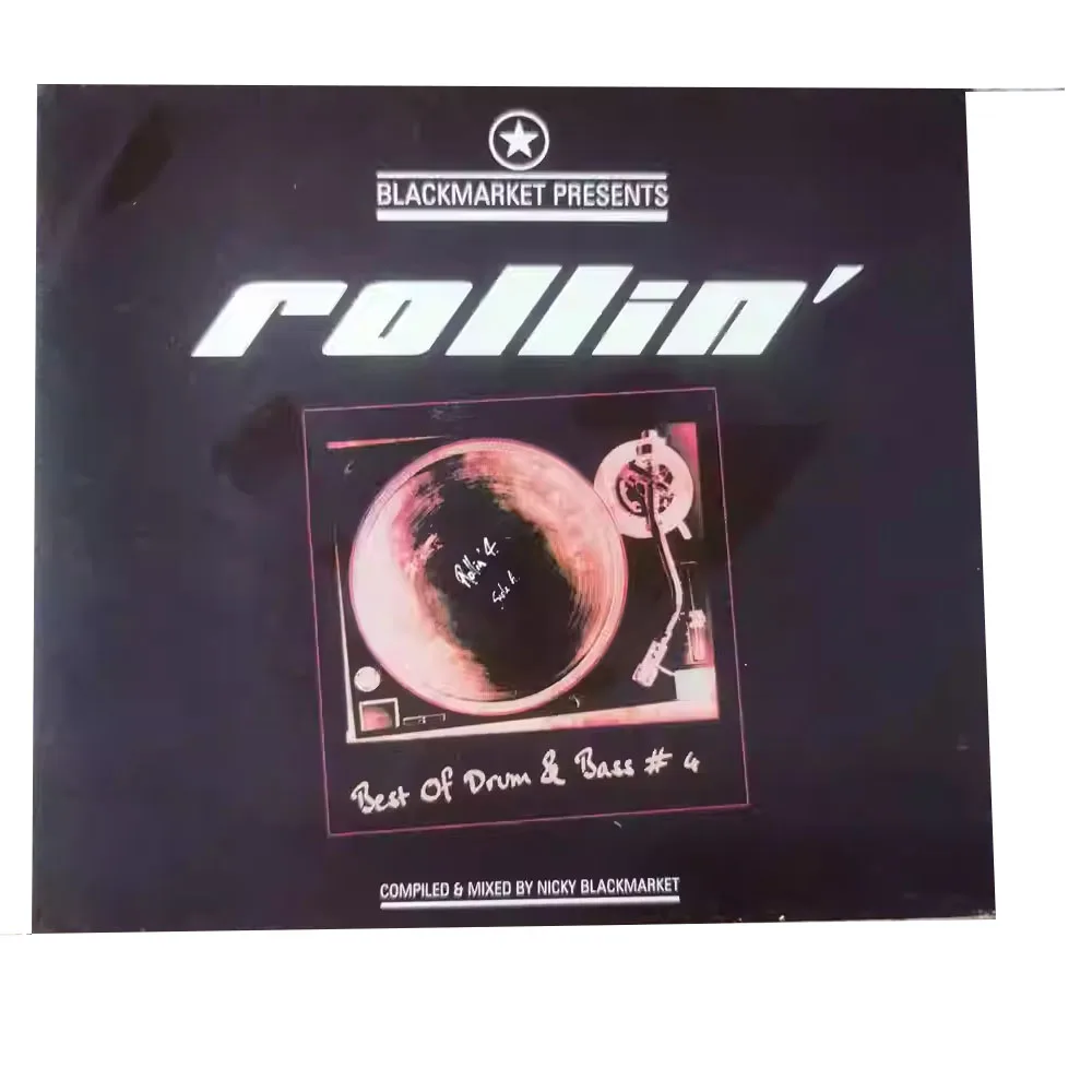 

CD Rollin Best of Drum & Bass Volume 4, управляемый Nicky Blackmarket (скопка сцены черного рынка Лондонского языка),