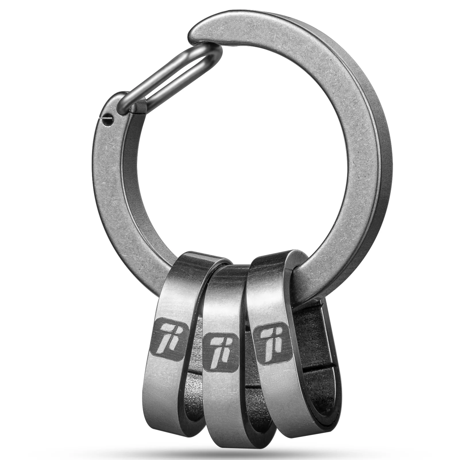 

FEGVE Titanium Key Chain Rings with titanium keychain links, for Home Keys, Bag Pendant, gift for men, father, love