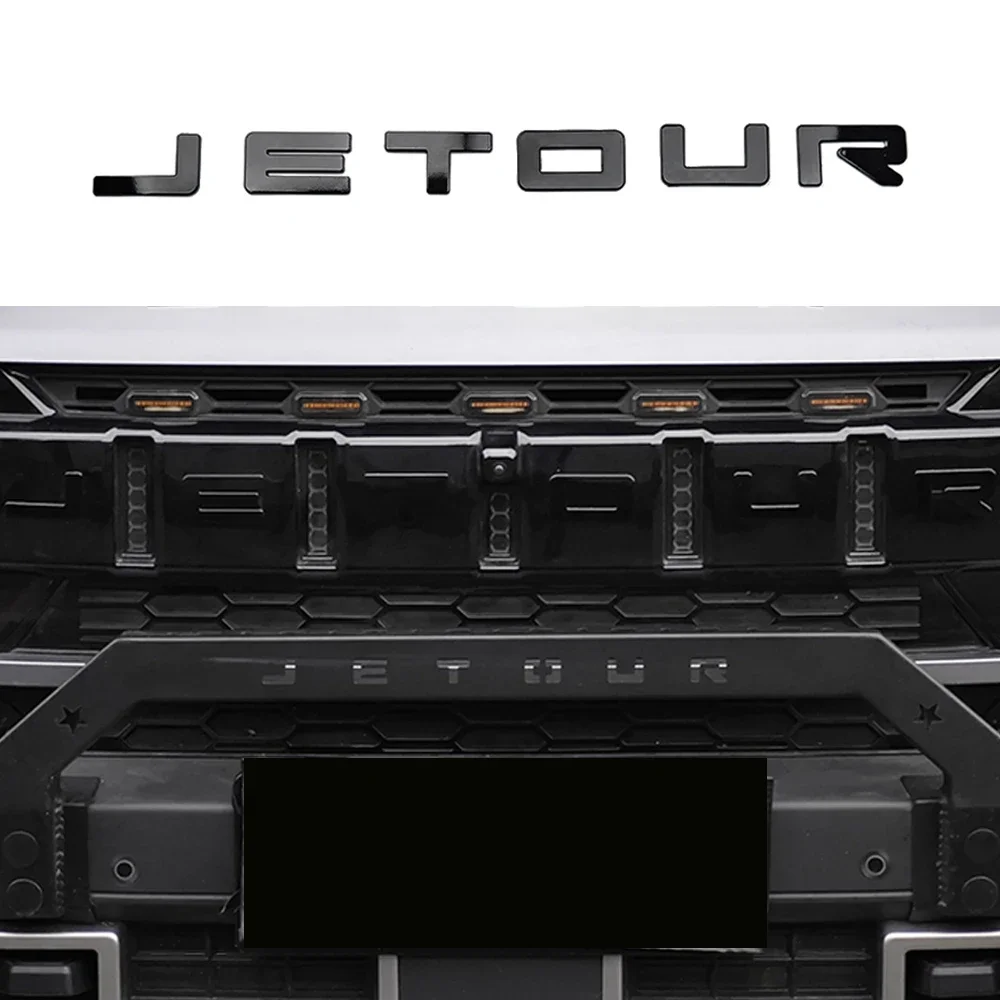 For Chery Jetour Traveler T2 Car Logo Black Sticker Car Letter Label Supplies Exterior Accessories Automobiles Parts
