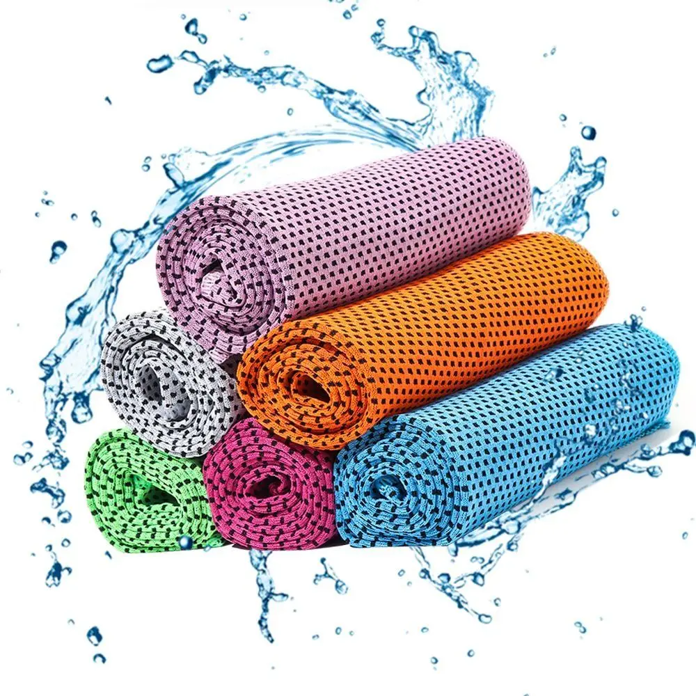 New Ultra Soft Cooling Towel Instant Cooling Lightweight Ice Towel Multiple Colors Microfiber Towel Gym Swimming Yoga Beach