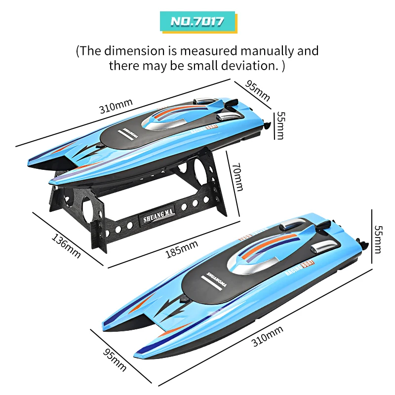 RC Boat 2.4G Double Headed High-speed Boat,dual Paddle Fast Boat,dual Motor Charging Remote Control Boats Outdoor Toys for Boys