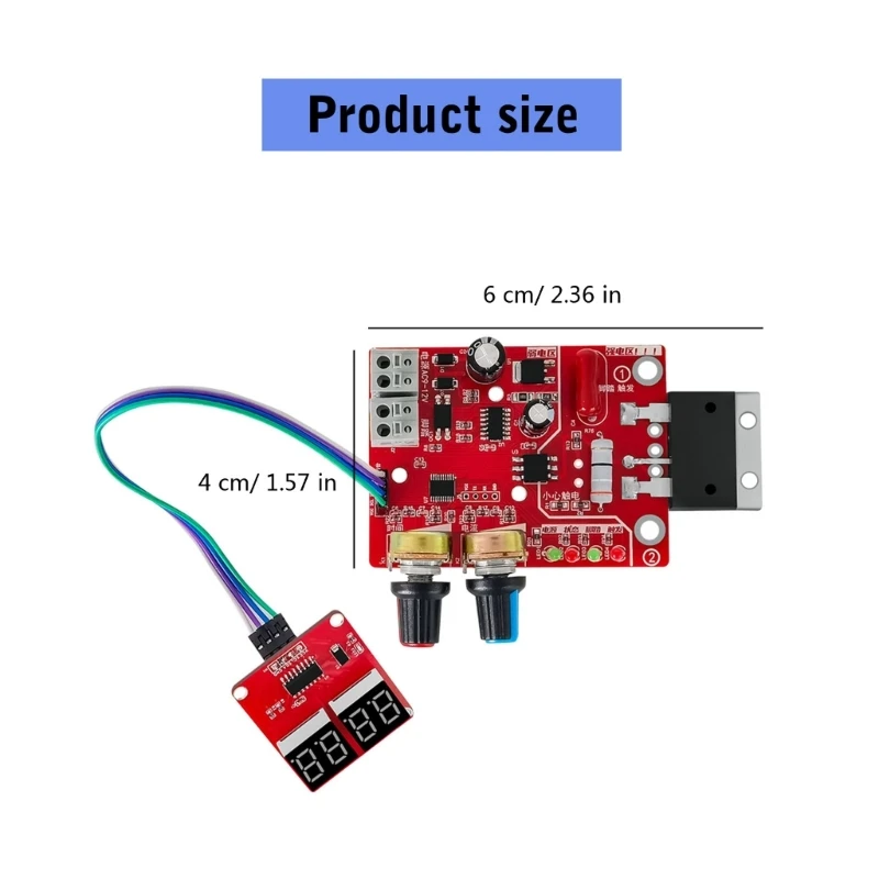 Imagem -06 - Placa Controle do Soldador Pontos 40a 100a Placa Controle da Máquina Solda Pontos Welde