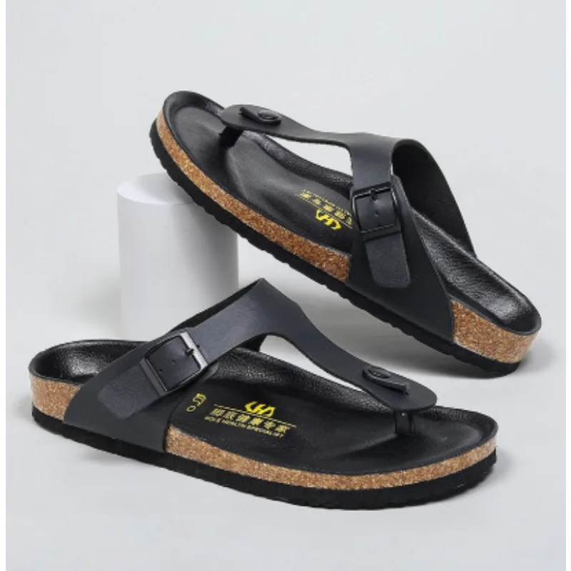 

High Quality Men Women Slippers Brand Designer Couples Flip Flops Italian Leather Slippers for Men Summer New Couple Beach Shoes