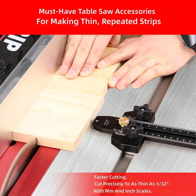 Woodworking Table Saw Positioner Flip Chip Roller Fast Cutting Limit Chute Fixed Tool Precision Guide Accessory for DIY