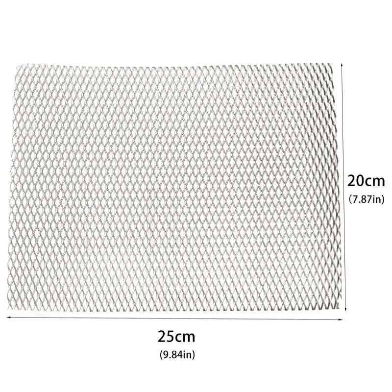 5pcs~1pcs 25x20cm Aluminium Modelling Mesh  Aluminum Mesh Sheet  Car Grill Mesh Sturdy Metal Mesh Sheets for Your DIY Projects