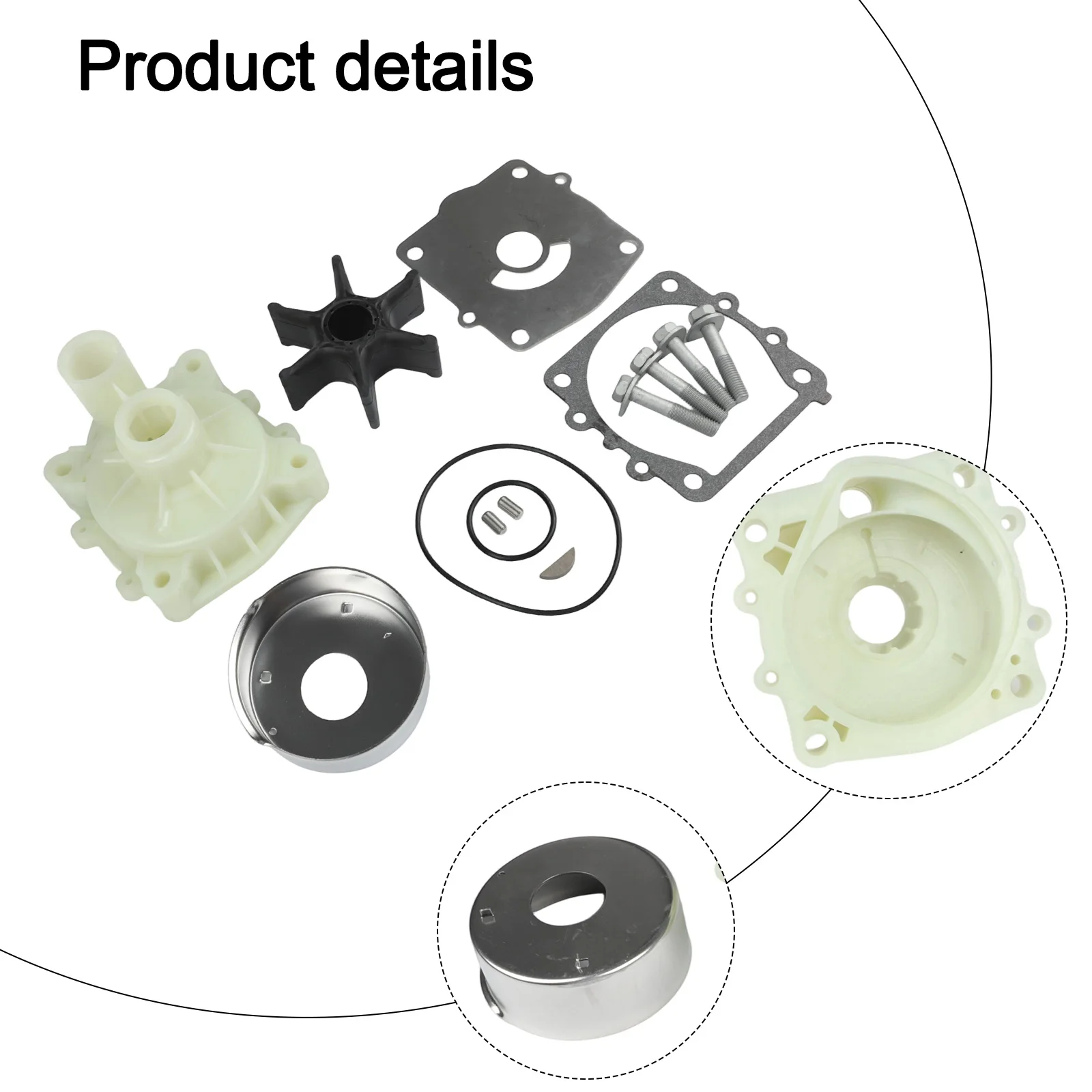 Boat Maintenance Impeller Repair Kit Water Pump Repair Solution Engine Part Efficient Maintenance Enhanced Cooling Efficiency