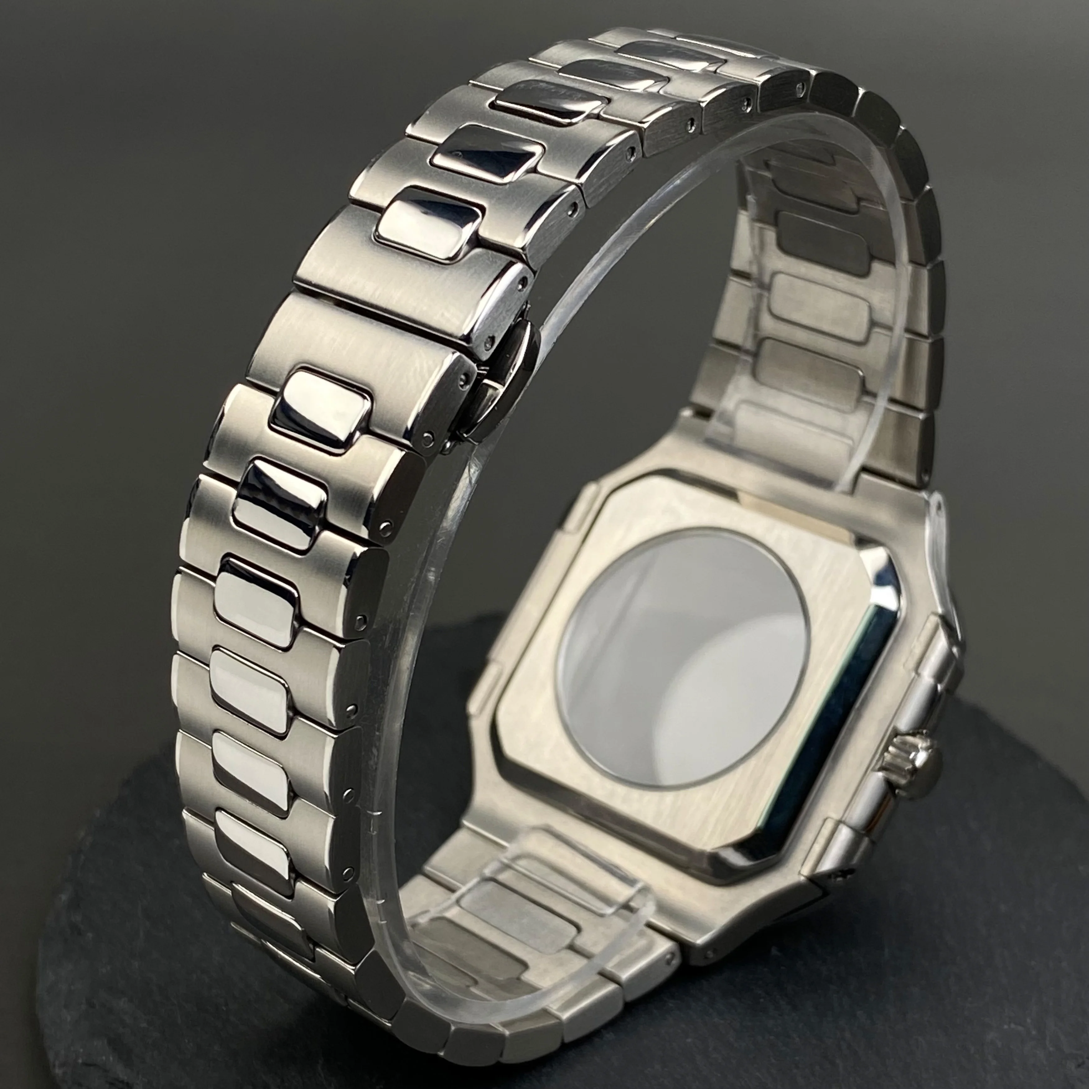 NH35 37,5 mm nastro 361L cassa quadrata in acciaio inossidabile per parti PP CUBITUS sostituzione adatta NH35 NH36 NH70 accessori movimento