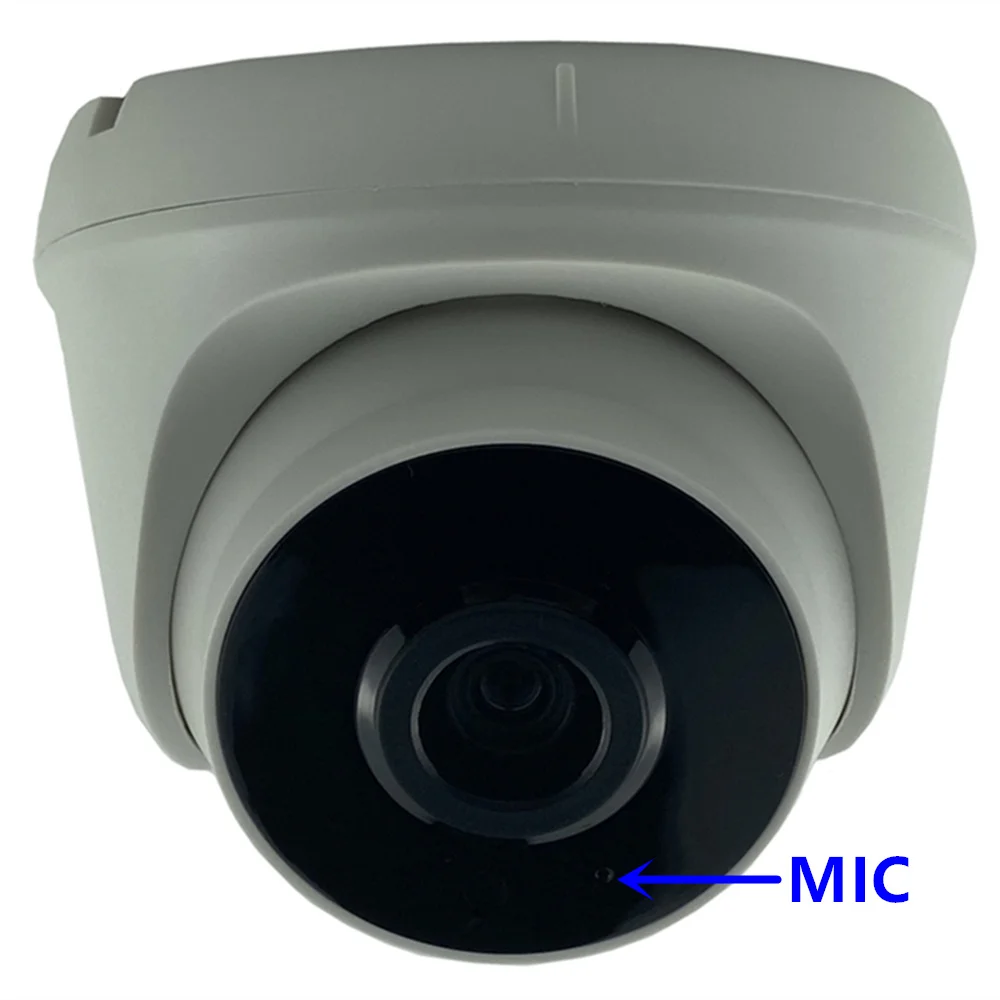 F1.0 Lens 5/3MP IMX335 IMX307 Built-In MIC Audio IP Dome Camera StarLight P2P XMEYE ICsee Face Detection All Color Indoor