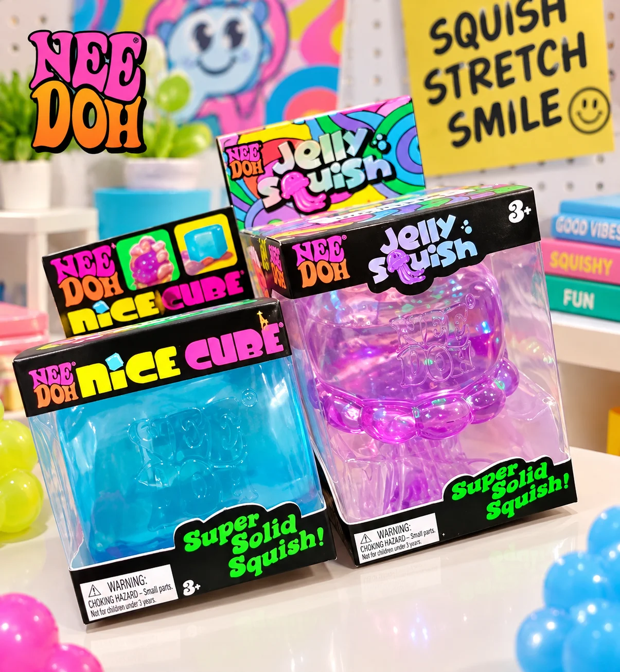 Needoh Holographic Ribbon Squeeze Sensor Knead Stretch Anxiety Relief ADHD Fidget Leisure Adult Halloween Christmas Gift