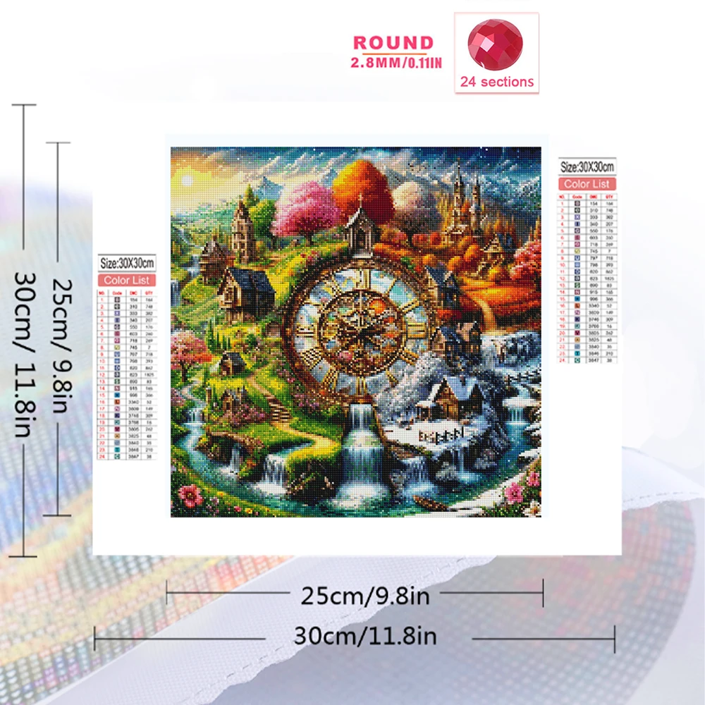 Алмазная мозаика Evershine Hou – обзор и цена Resin Art Clock