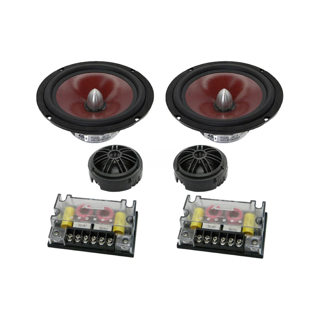 Sound Quality Car Stereo Speaker way Components inch woofer RMS Midrange Bass Tweeter Fullrange way Car Speaker