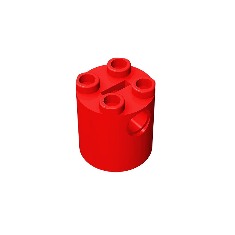 MOC PARTS GDS-772 ROUND BRICK 2X2X2 - 2x2x2 Cylindrical with side holes compatible with lego 30361 children\'s toys Assembles