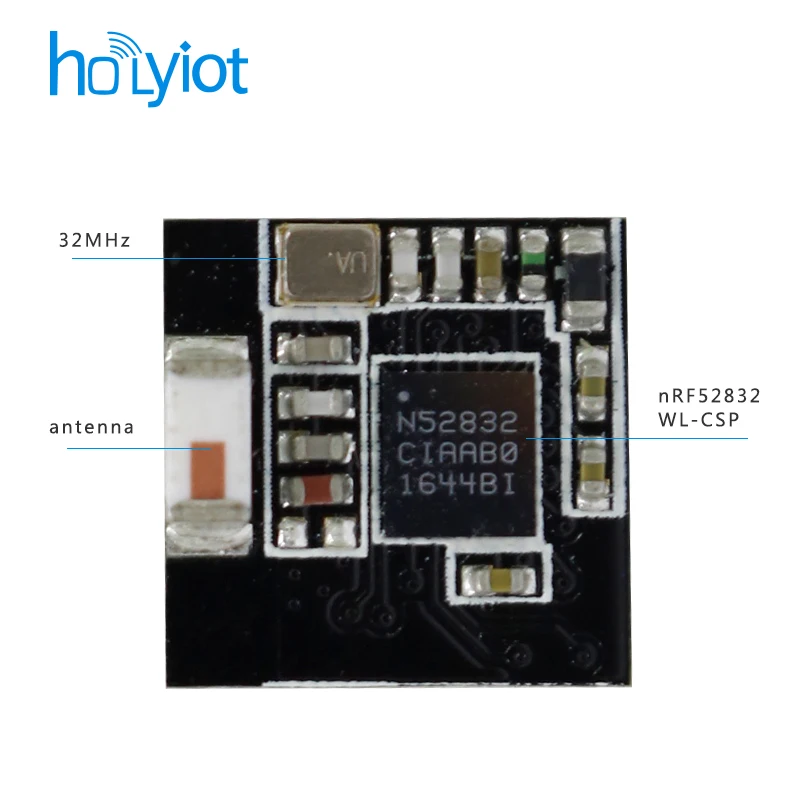 FCC CE Holyiot nRF52832 bezprzewodowy moduł RF 2.4GHz nadajnik-odbiornik Ble 5.0 nadajnik-odbiornik moduł Bluetooth