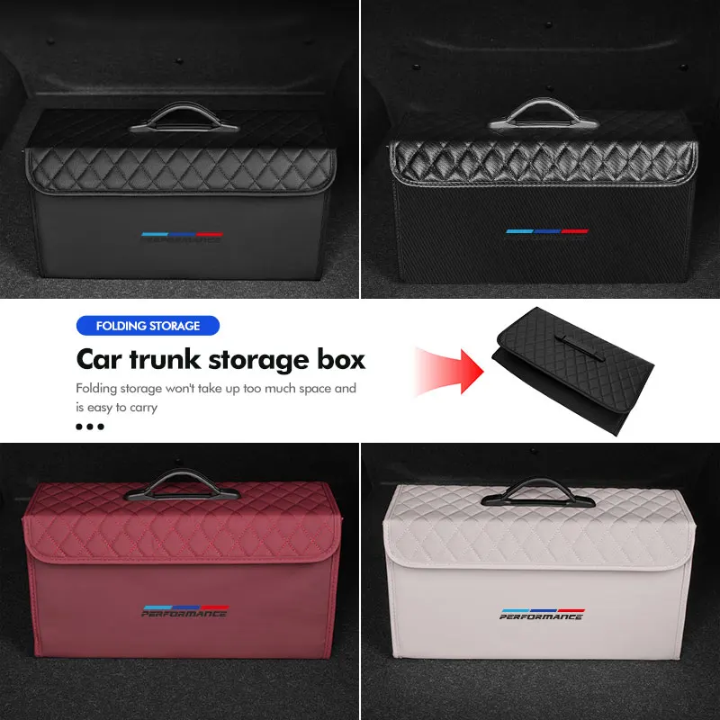 

Portable Car Trunk Storage Box with Handle Foldable Cargo Organizer For BMW 5 Series G30 G31 G32 G38 2021 2020 2019 2018 E46 E91