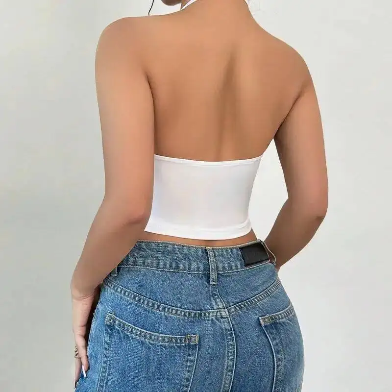 

2026 Top Rui Chou Summer Vacation Style Camisole Halter Sexy Hot Girl