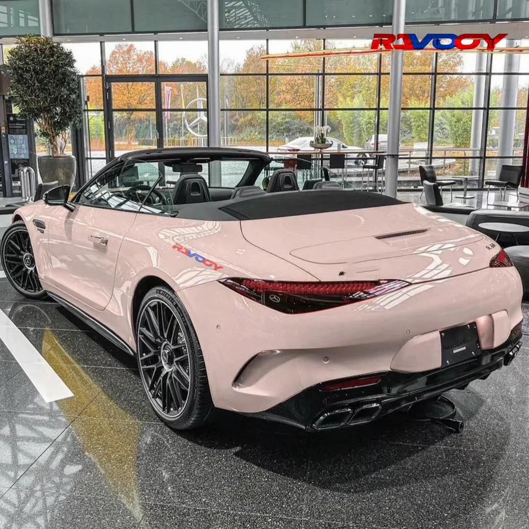 Wysokiej jakości błyszcząca folia winylowa w kolorze różowego ogniwka, samoprzylepna, do tuningu samochodowego, trwała folia ochronna na lakier.