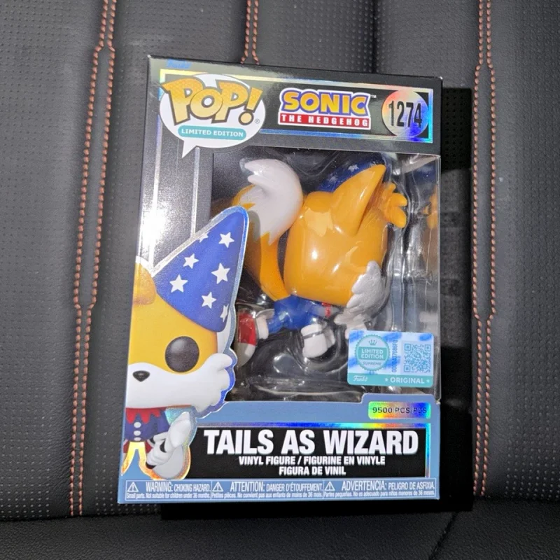Genuine Funko Pop ! Sonic the Hedgehog Tails as Wizard #1274 Anime Figure Doll Official Limited Edition Model Collect Toys Gift