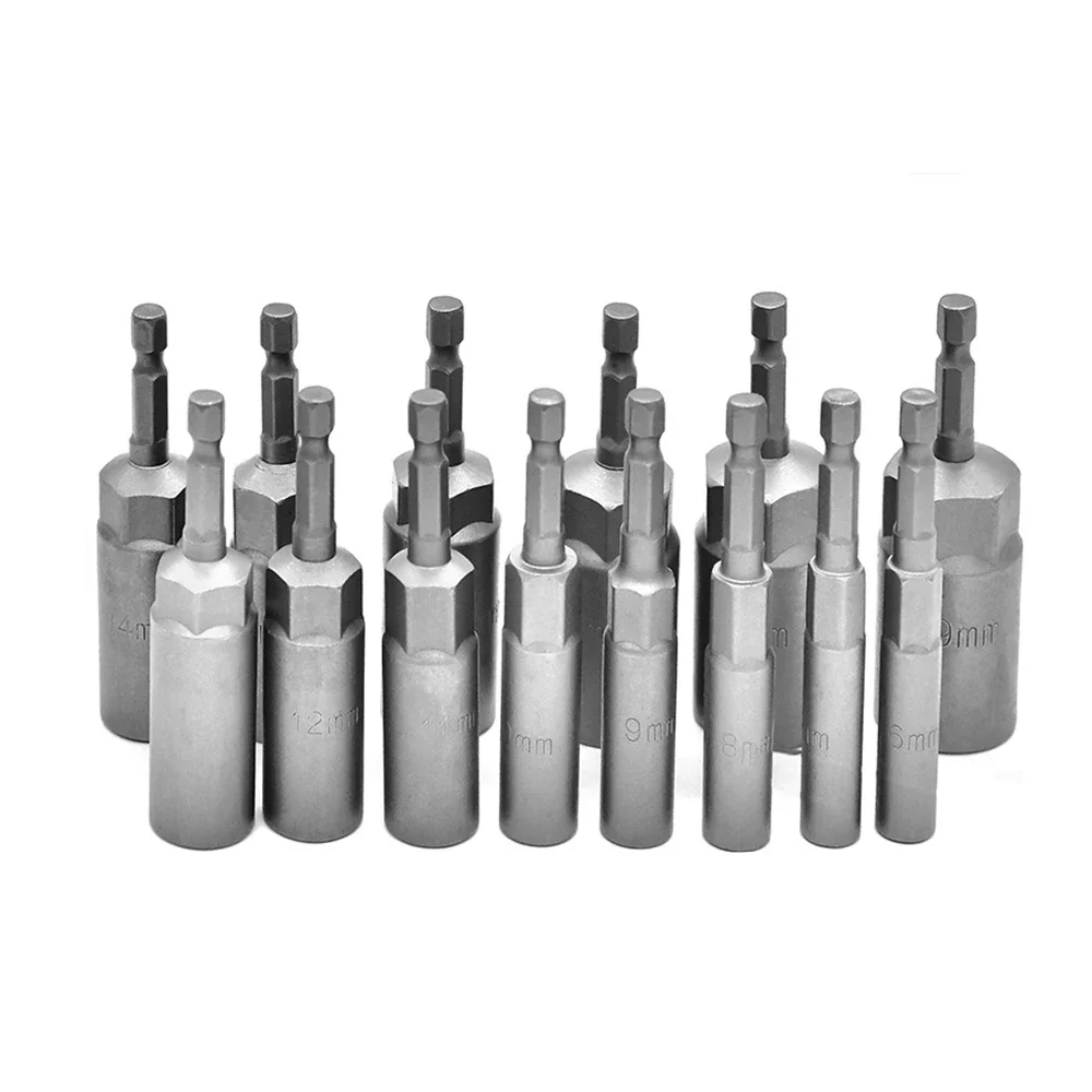 Imagem -05 - Krachtige-hex Bicos Manga Soquete Nut Conjunto Driver Brocas de Energia Impact Drivers Ferramentas de Reparação 65 mm 80 mm 150 mm