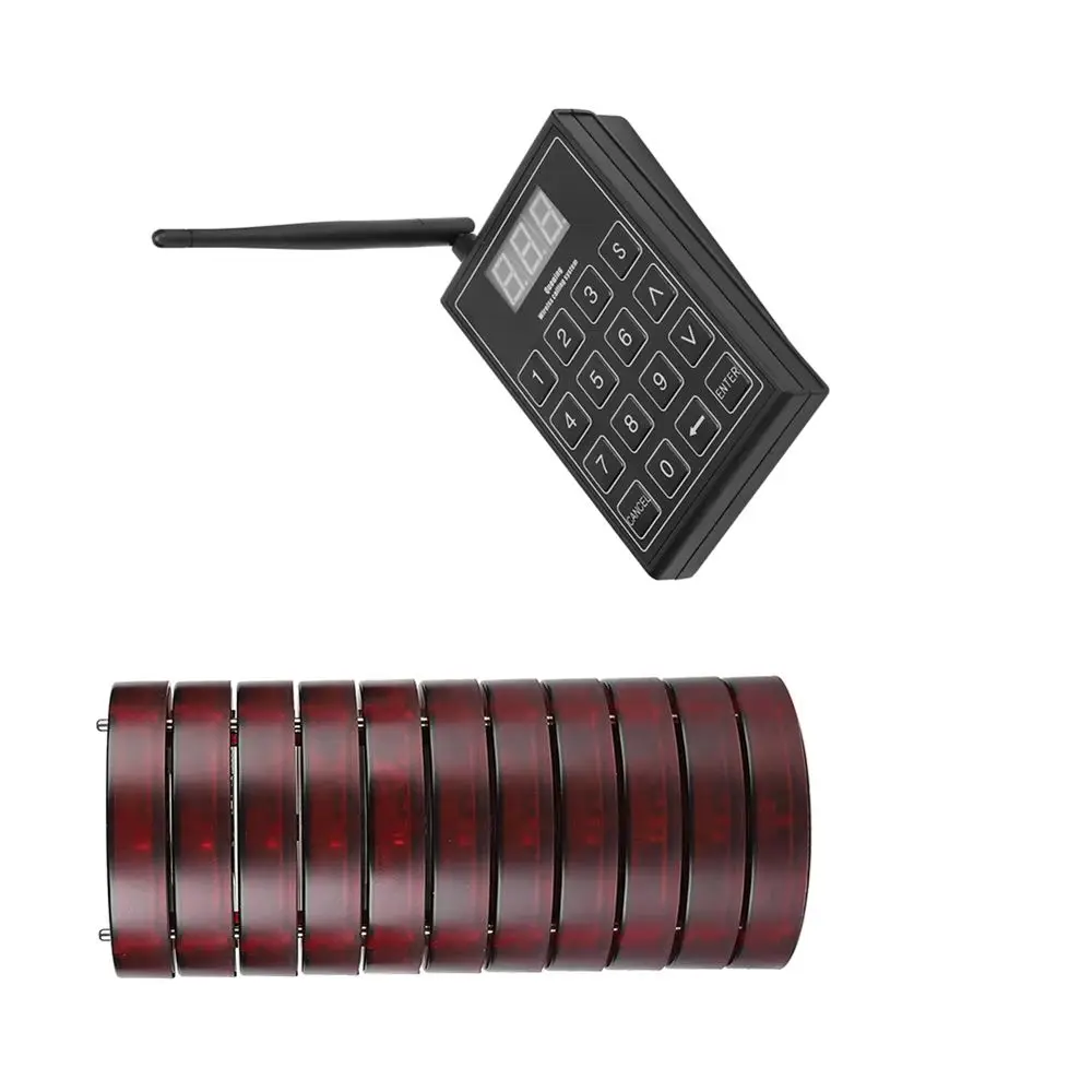 Restaurant Pagers Social Distancing Buzzer Max 999 Nursery Pager 10,20,30 Waiting Buzzers for Food Truck,Hospital,Transport