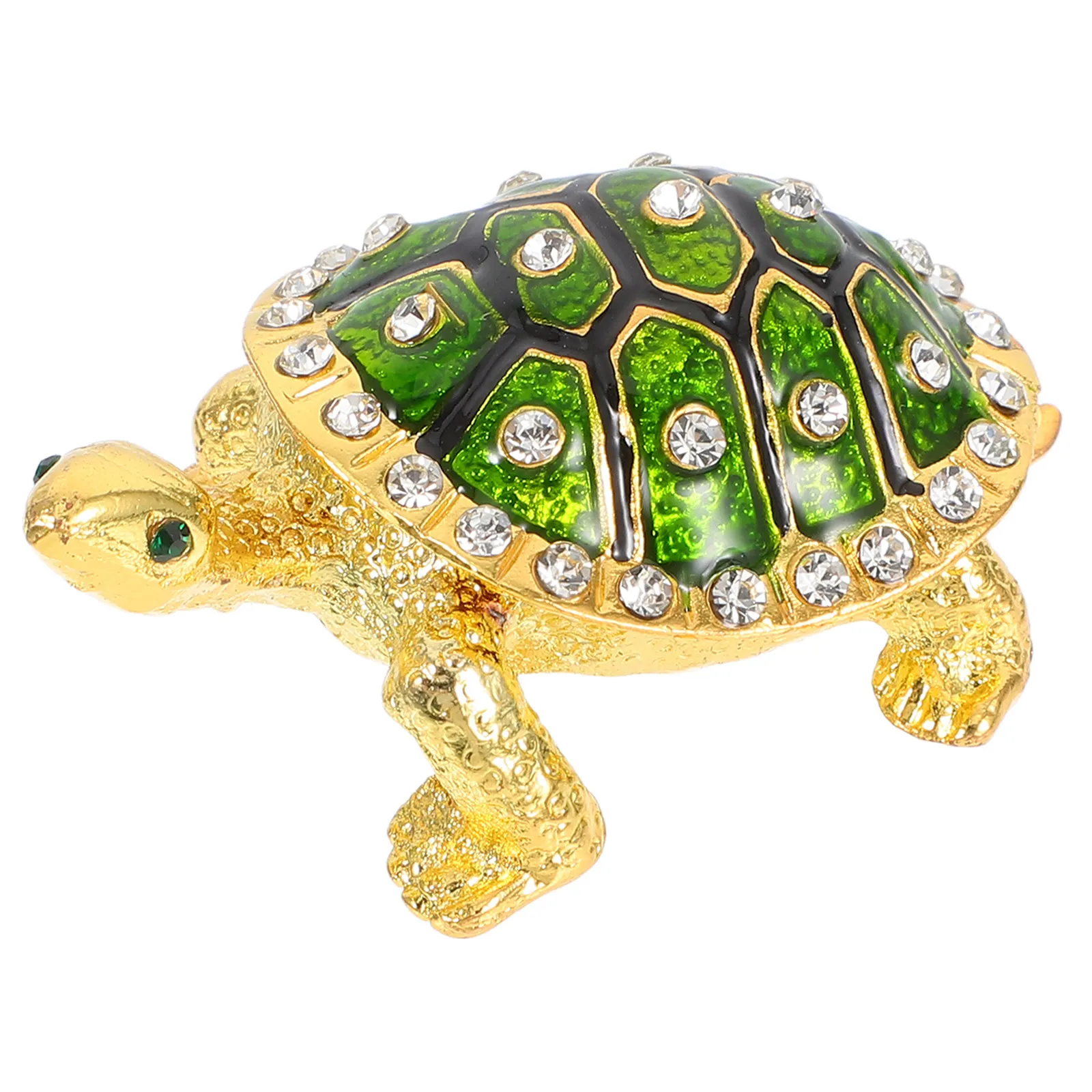 

Шкатулка для украшений в форме черепахи, металлическая, премиум-класса, вместительный органайзер для мелочей, витрина для хранения для офиса, дома, спальни