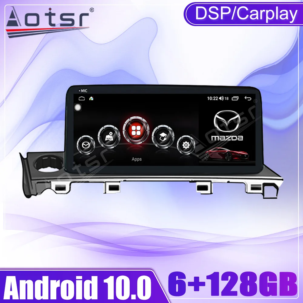 Android 10 Automotive Multimedia Player Stereo Receiver For Mazda 6 2017 2018 2019 GPS Navi Autostereo Autoradio Video Head Unit