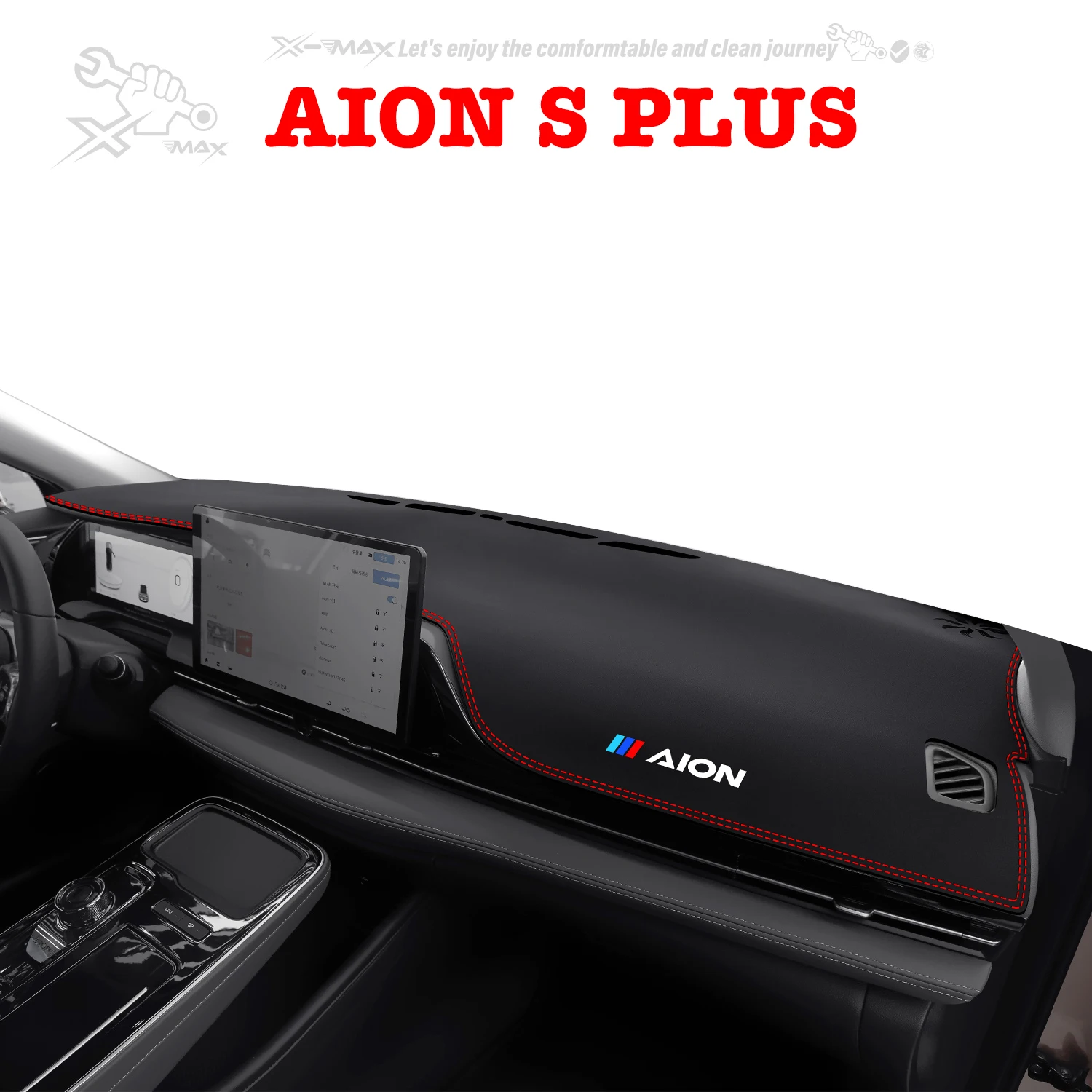 

Коврик для приборной панели автомобиля с левым рулем для AION S 580S PLUS 2019-2024 Φ, центральный коврик для приборной панели, защита от солнца