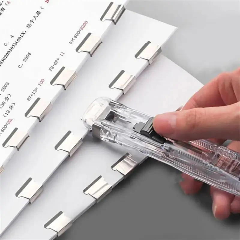 Transparent Pusher Supplementary Clip Student Test Paper Documentation Acrylic Binder Sealing Clip Learning Office Supplies