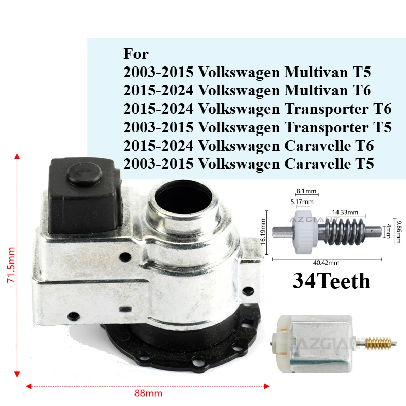 

For VW Volkswagen Multivan Transporter Caravelle T5 T6 Side Wing Reversing Rearview Mirror Folding Engine Electric DC Power Gear