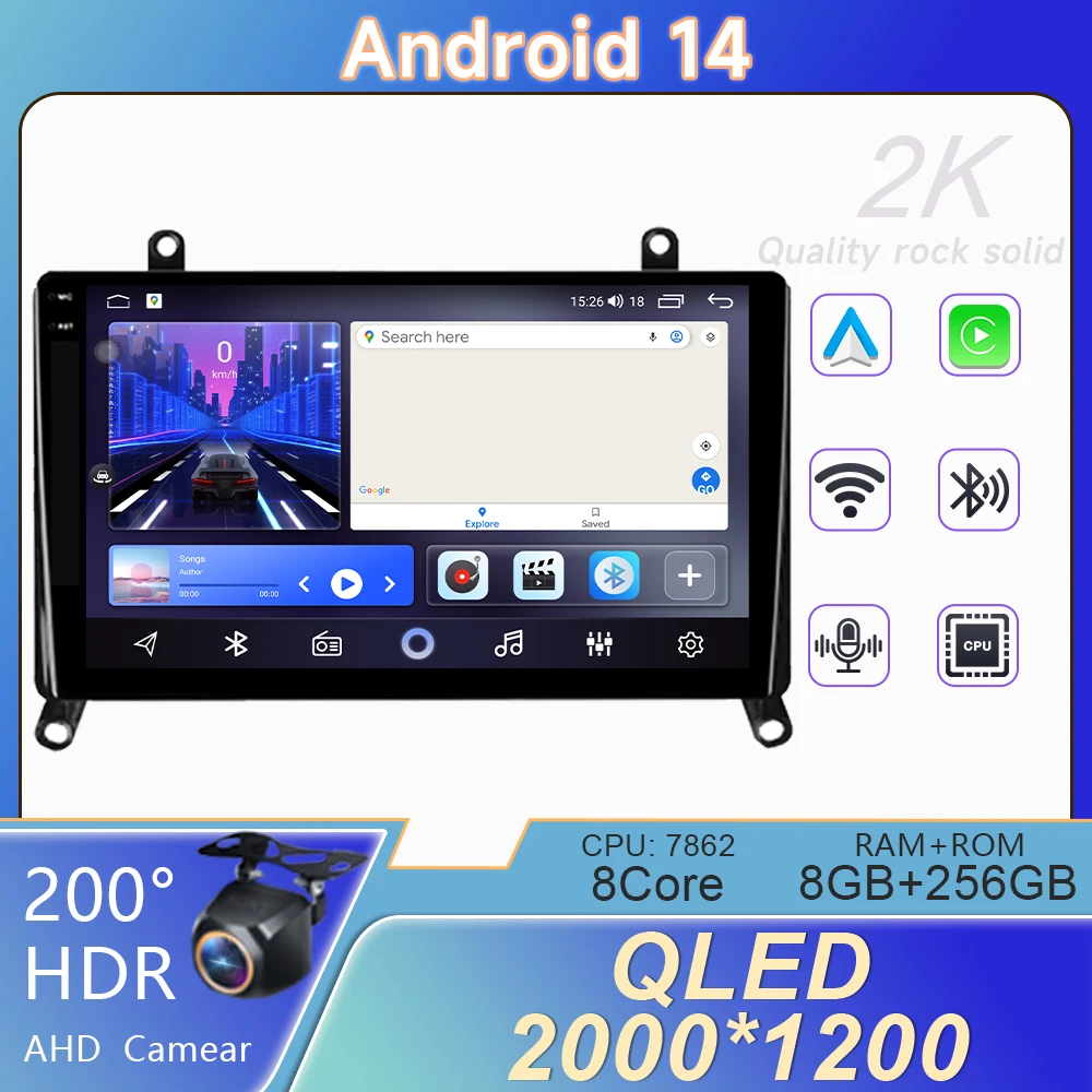 Android For Toyota Hiace H300 VI 6 GranAce I 1 2019 - 2022 Car Radio Multimedia Auto Video Player Carplay GPS Navigation No DVD