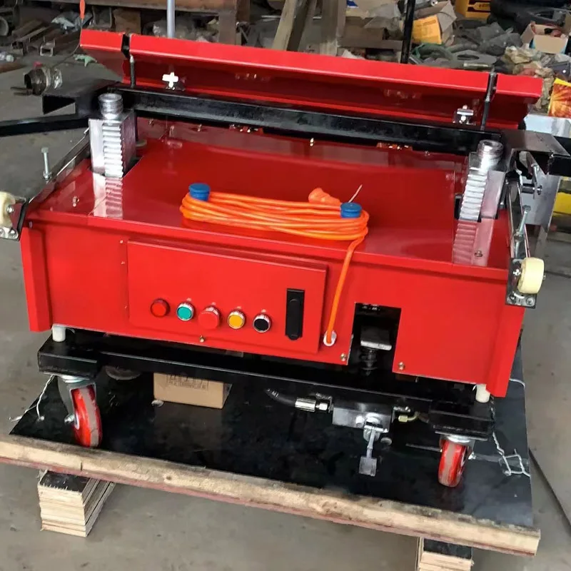Automatic Wall Plastering Machine Wall Rendering Robot, Cement Mortar Screeding & Wall Finishing Equipment Building Construction