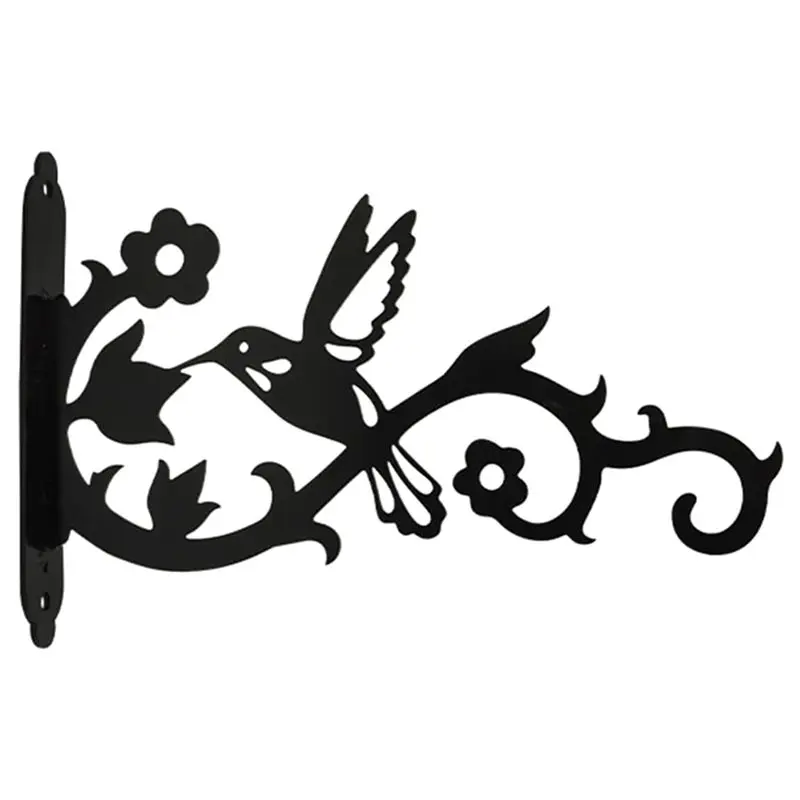 

2025 Trend For Hanging Bird Feeder Wind Chime Basket Outdoor Plant Hanger Wall Mount Plant Holder Heavy Duty Iron Wall Hook