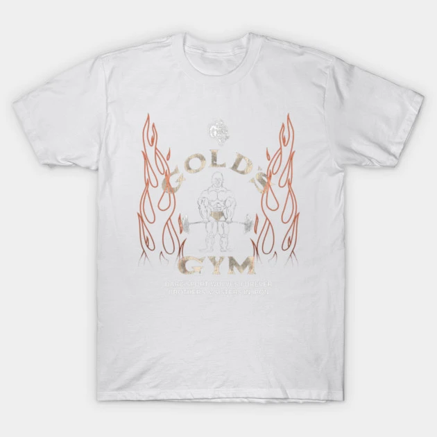 New Gold's Gym - Brothers in Iron - Golds Gym GYM Graphic Cotton Tee Printing High-end Luxury Unisex Style Both of Men and Women