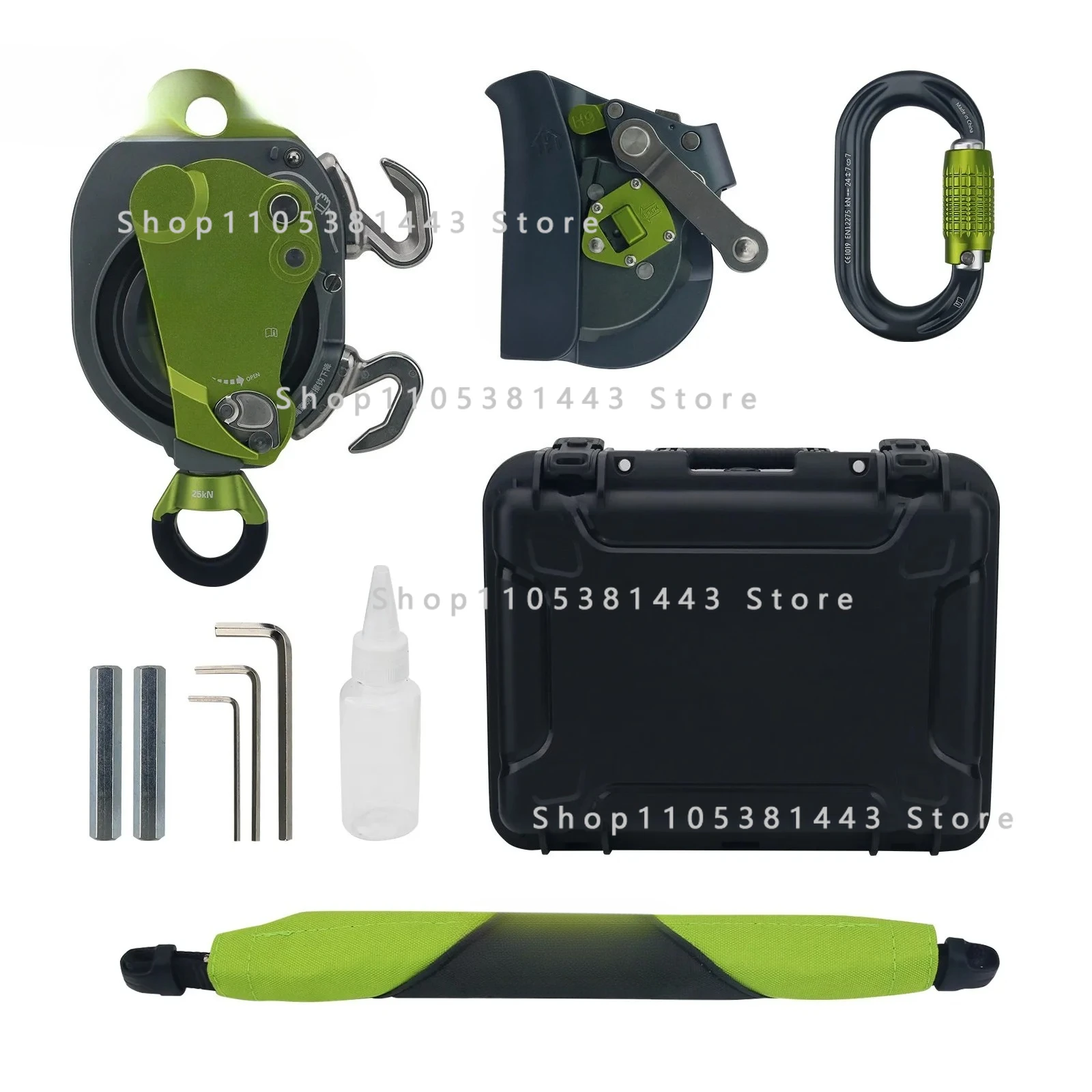 

200KG Lift Retarder for 10.5-11mm Rope Climbing XDT8653 Electric Ascender Unidirectional Pulley Descender