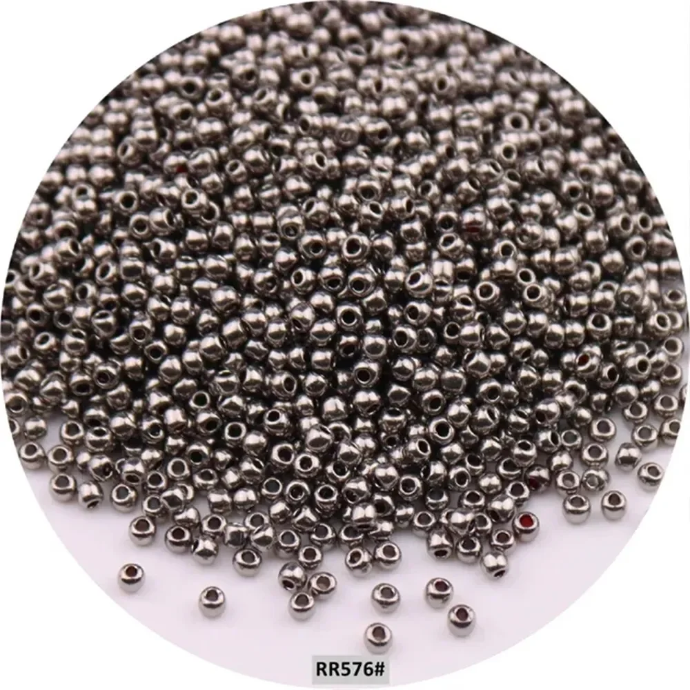 11/0 Japan Metallic Farben Glas Rocailles 2mm Uniform Bronze Überzogene Runde Spacer Glas Perlen Für DIY Charme Handwerk schmuck Machen – Detail 13