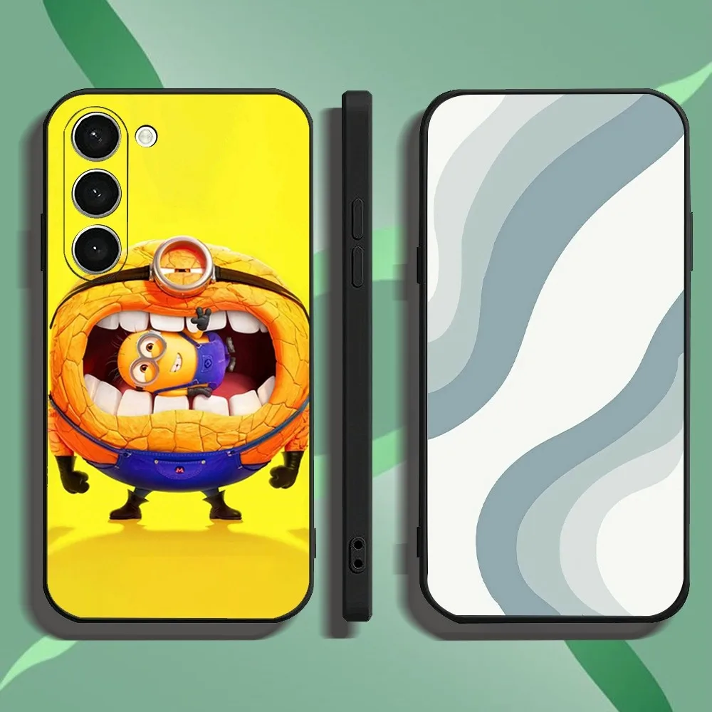 Cute M-minions M-Movie Phone Case For Samsung Galaxy A52 A12 A51 S21 Edge S22ULTRA S23 S20LITE Plus Ultra Black Cover