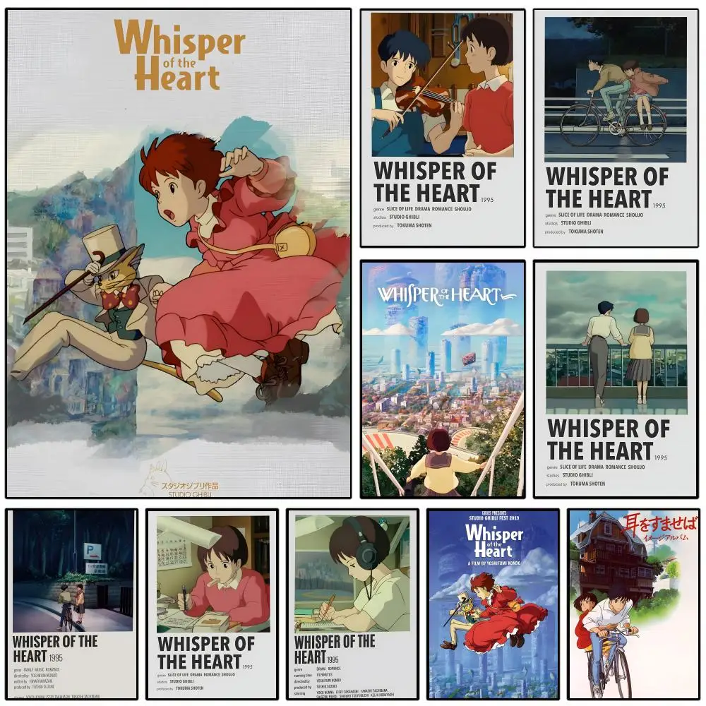 W-whisper Of Heart Poster Self-adhesive Art Waterproof Paper Sticker Coffee House Wall Decor