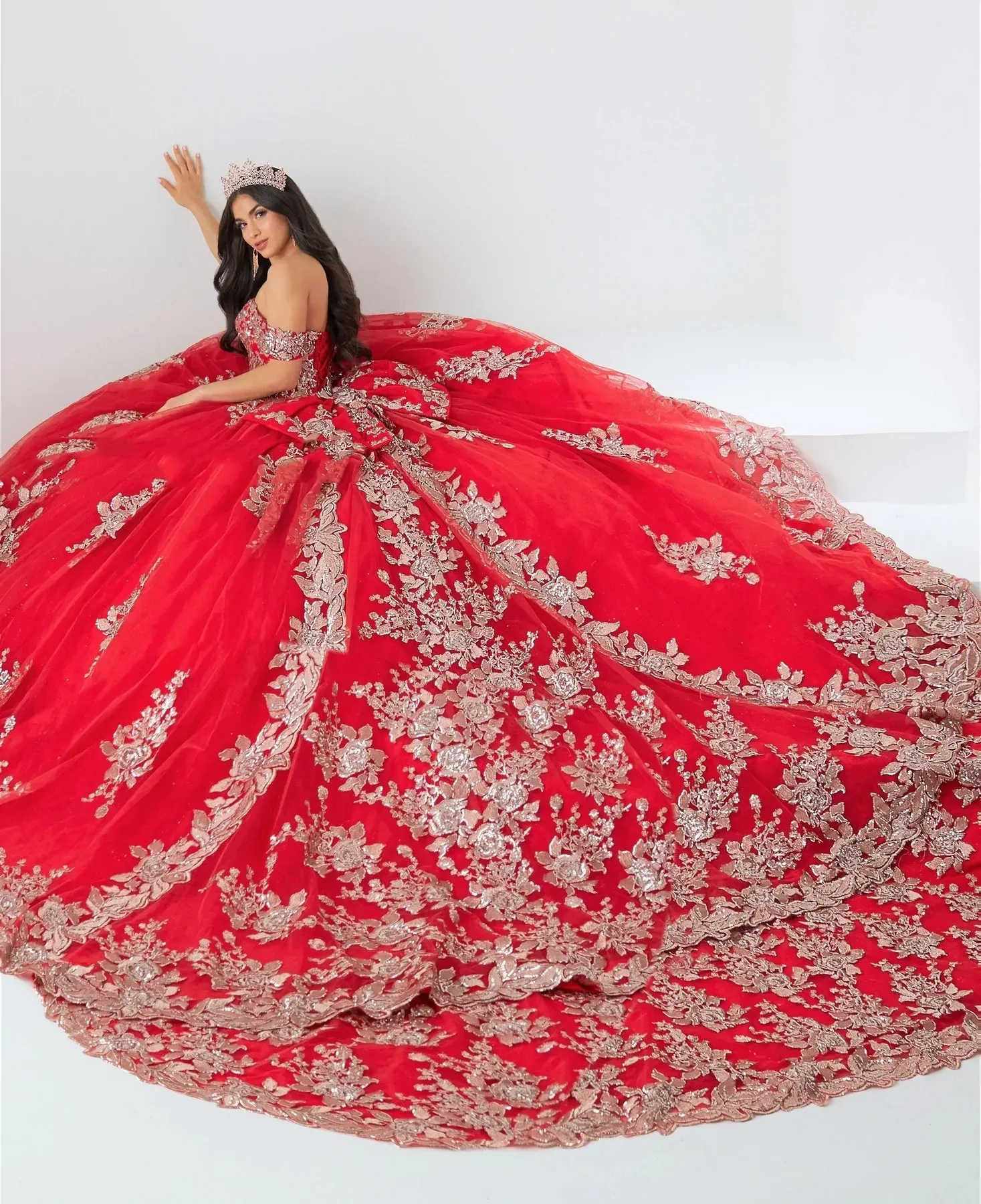 Xanh Da Trời Phồng Quinceanera Đầm Bầu Lệch Vai Voan Appliques Mexico Sweet 16 Đầm 15 Anos