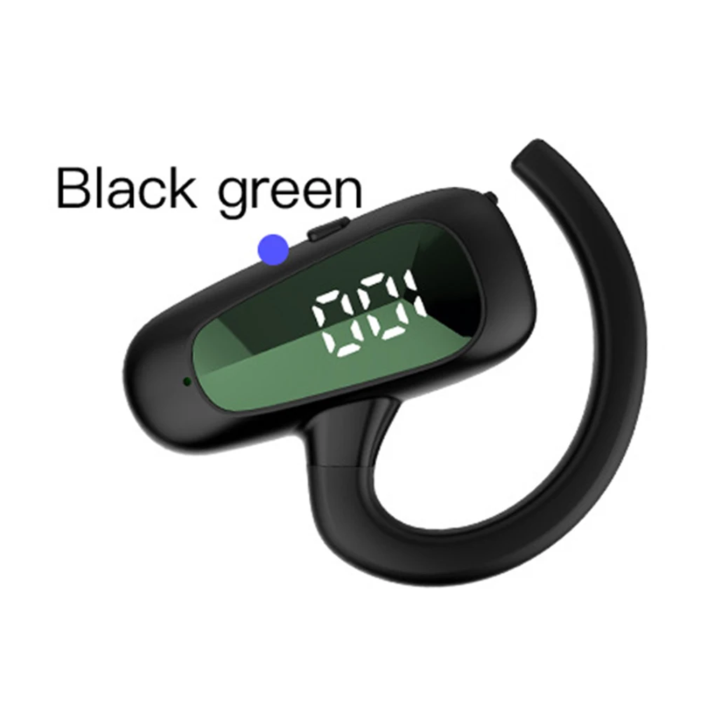 Wireless Bluetooth Headphones Digital Display Single Earbuds Ultra Long Standby Business Earphones HD Call Headset Mono Outdoor