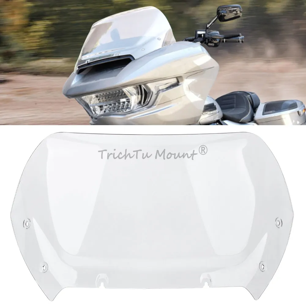 Motorcycle Fairing Windshield Fits For Harley Touring Fltrx Fltrxse Fltrxstse 2023-2024-Later Abs Plastic Clear Wind Deflectors