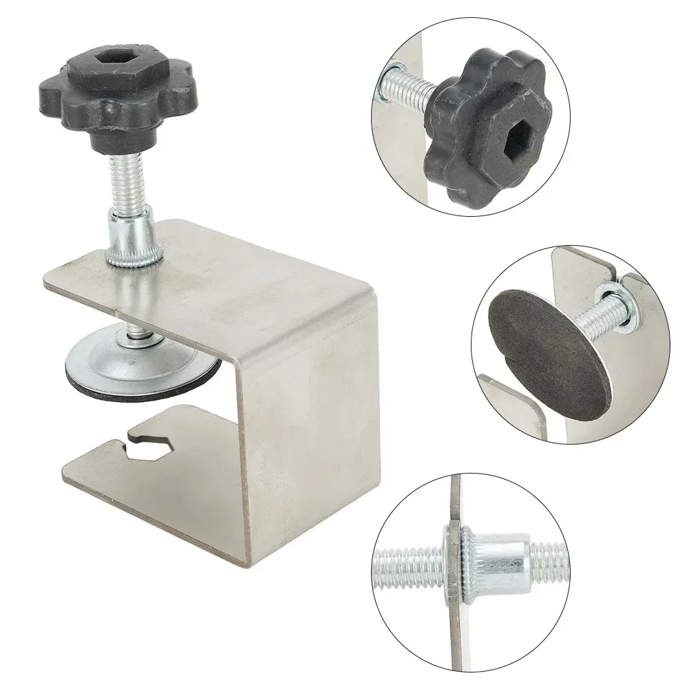 

Передний зажим Монтажные зажимы C-зажимы Ящик «сделай сам» для деревообработки Передний зажим Сверхмощный многофункциональный серебристый