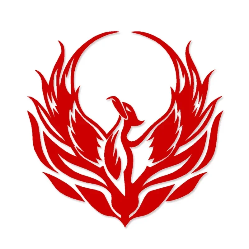 Blazing Phoenix Flame Fire Graphic Sticker Waterproof Vinyl Decal for Car Motorcycle Bumper Window Laptop Wall Decoration