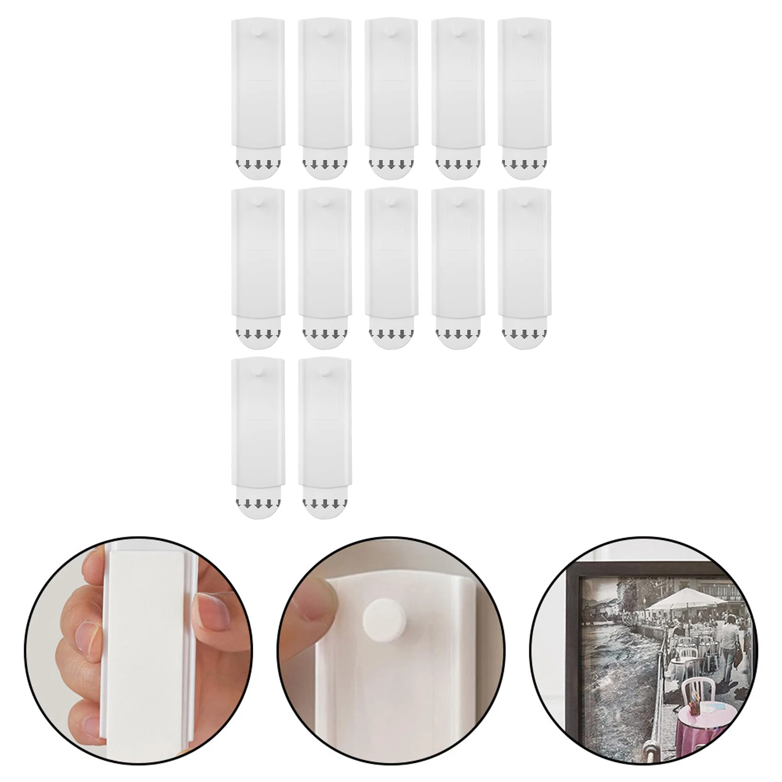 Damage-Free Hanging Picture Frame Nails Indoor Solutions Multi-Surface Adhesion Non-Destructive Wall Hooks Damage-Free