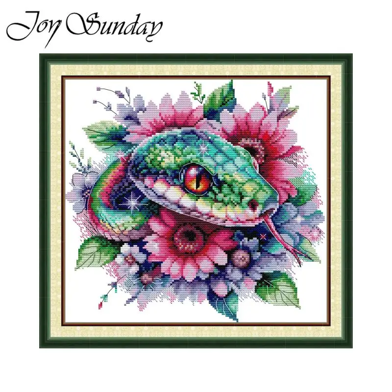 Joy Sunday Cross Stitch Kit Hydra HD Pattern Printed Counted Fabric Aida 16CT 14CT 11CT DIY Embroidery Sets Home Decor New Hot