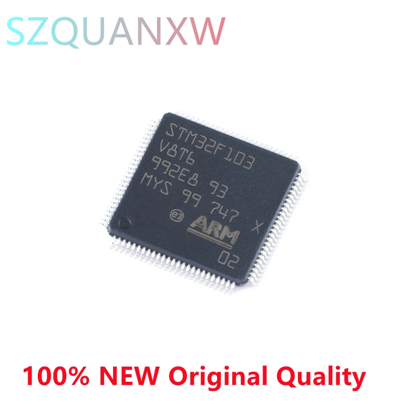 

5PCS STM32F103V8T6 STM32F103 STM32F LQFP-100 ARM Cortex-M3 32-bit Microcontroller MCU