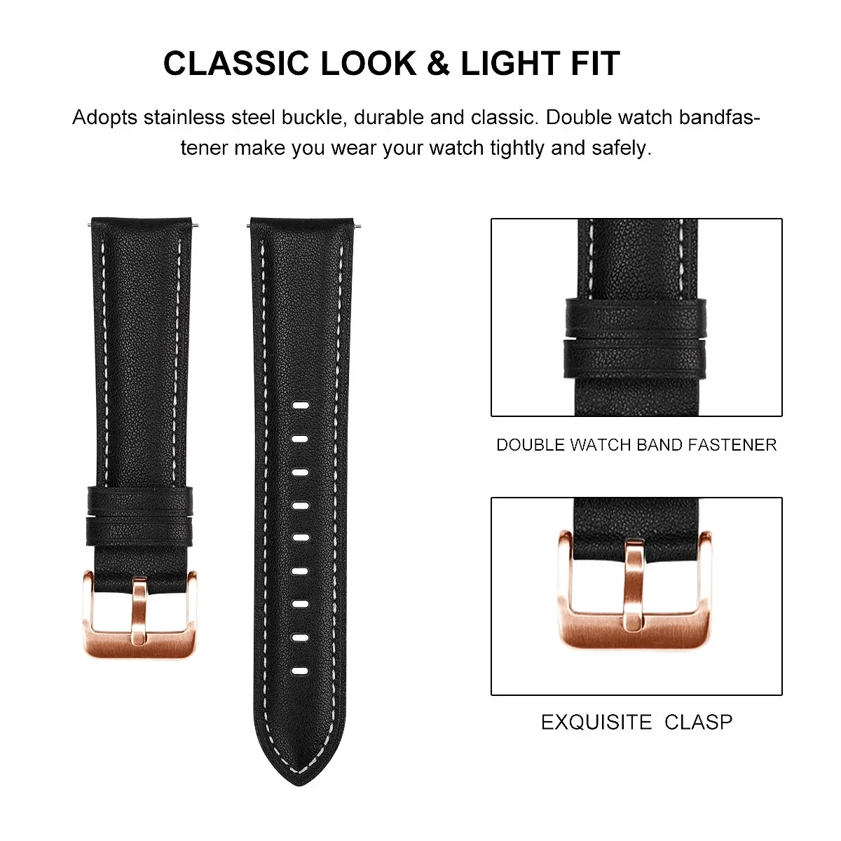 20mm Leather Strap Watchband For Xiaomi Amazfit GTS 3 2 4 Mini Bip 3 U Pro Smart Watch Bands Bracelet Replacement Wristband