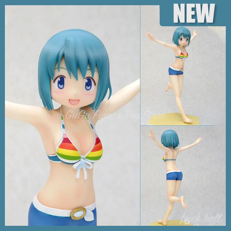 Puella Magi Madoka Magica Figures Miki Sayaka Figure Cute Swimsuit Girl Model Pvc Collectible Desk Decoration Birthday Toys Gift