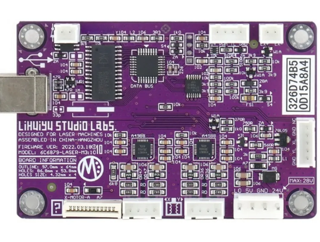 M3 Nano Laser Engraving Controller - WaveTopSign LIHUIYU All-in-One Main Board System, High-Speed Motion Contro