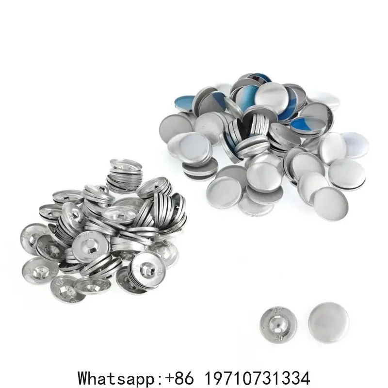 Button Maker Manual Cloth Buckle Fabric Covered Button Machine Button Mould Dies Hand Press DIY Tool with 3 Molds 300pcs Buttons