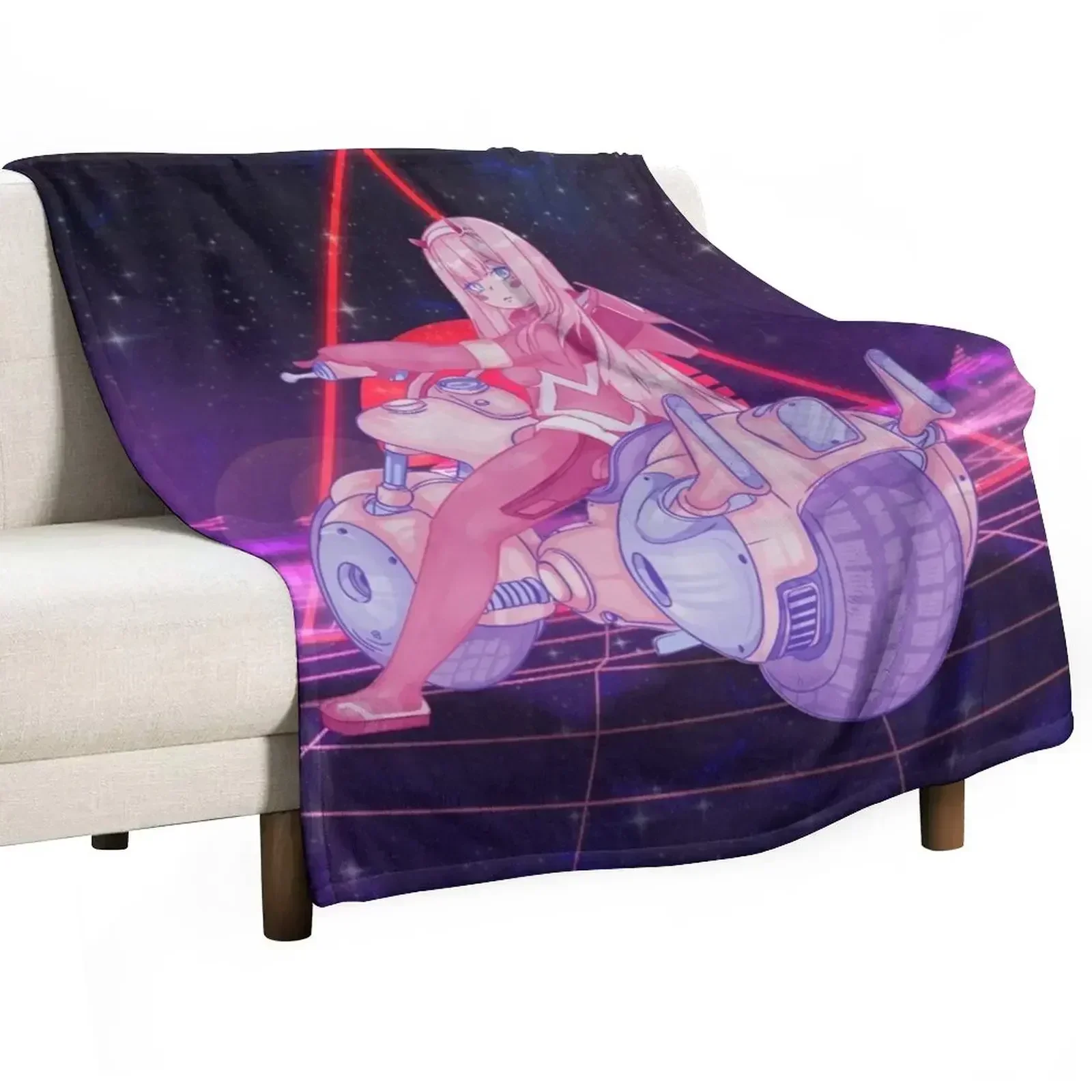 

Zero Two Throw Blanket Easy Care Comfortable Blanket for Couch
