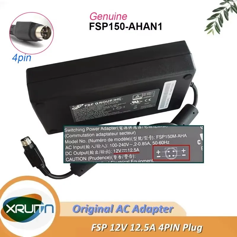 

Оригинальный FSP 12 В 12,5 А 150 Вт 4PIN FSP150M-AHA импульсный адаптер питания переменного тока для зарядного устройства FSP150-AHA